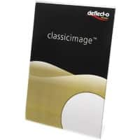 Porte-brochures Deflecto A4 1 niveau Autoportant Rectangulaire 21 (l) x 6,9 (p) x 30,2 (h) cm Transparent