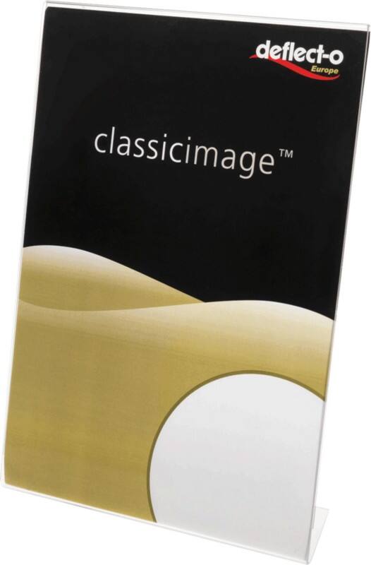 Porte-visuel Deflecto A5 10,5 (L) x 4,5 (P) x 22 (H) cm Transparent