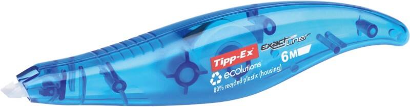 Roller de correction Tipp-Ex Exact Liner Recyclé Non rechargeable 5 mm x 6 m