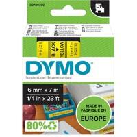 Ruban d’étiquettes Dymo D1 S0720770 / 43610 d’origine Autocollantes Noir sur jaune 6 mm x 7 m