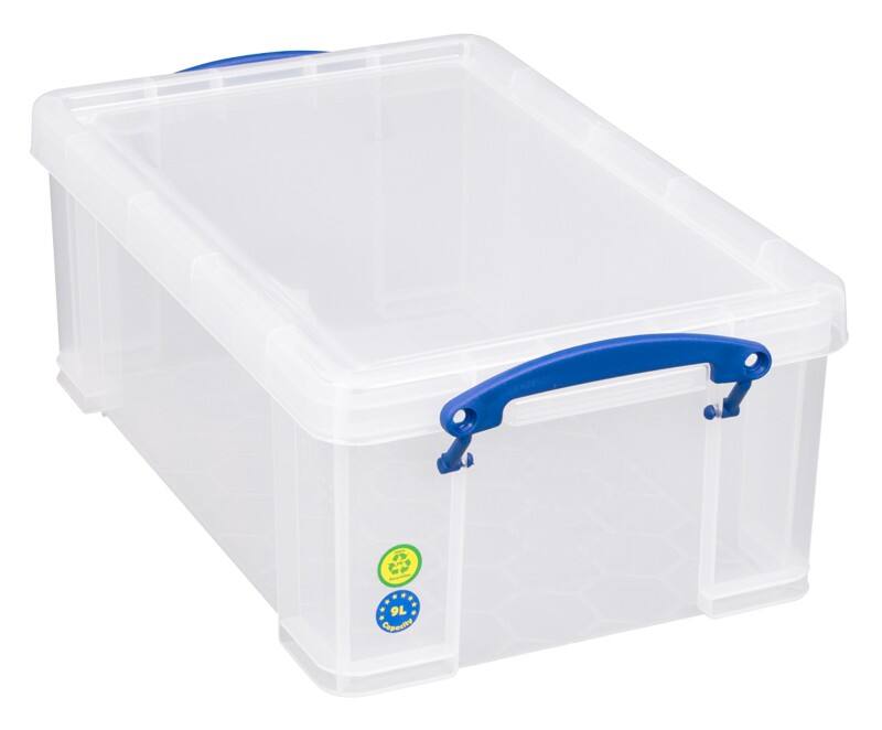 Boîte de rangement Really Useful Box Plastique 9 L Transparent 25,5 x 39,5 x 15,5 cm
