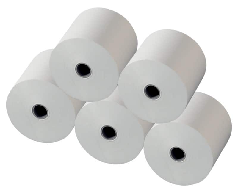 Rouleau de caisse Viking 57 x 65 mm x 12 mm x 40 m 58 g/m² 100 % Recycled 5 Rouleaux de 40 m