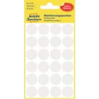 Pastilles autocollantes Avery 3170 Adhésif Spécial Blanc 4 Feuilles de 24 Étiquettes