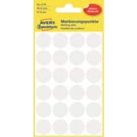 Pastilles autocollantes AVERY Zweckform 3170 Blanc Rond Ø 18 mm 4 Feuilles de 24 Étiquettes