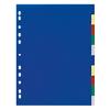 Intercalaires DURABLE Vierge A4 extra large Assortiment 10 intercalaires Polypropylène Portrait A4+ 11 Perforations 6747