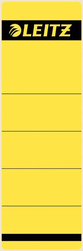 Étiquettes dos de classeur Leitz A4 61,5 mm Jaune 10 Unités