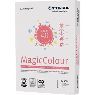 Papier couleur recyclé Steinbeis Magic A4 80 g/m² Vert 500 feuilles