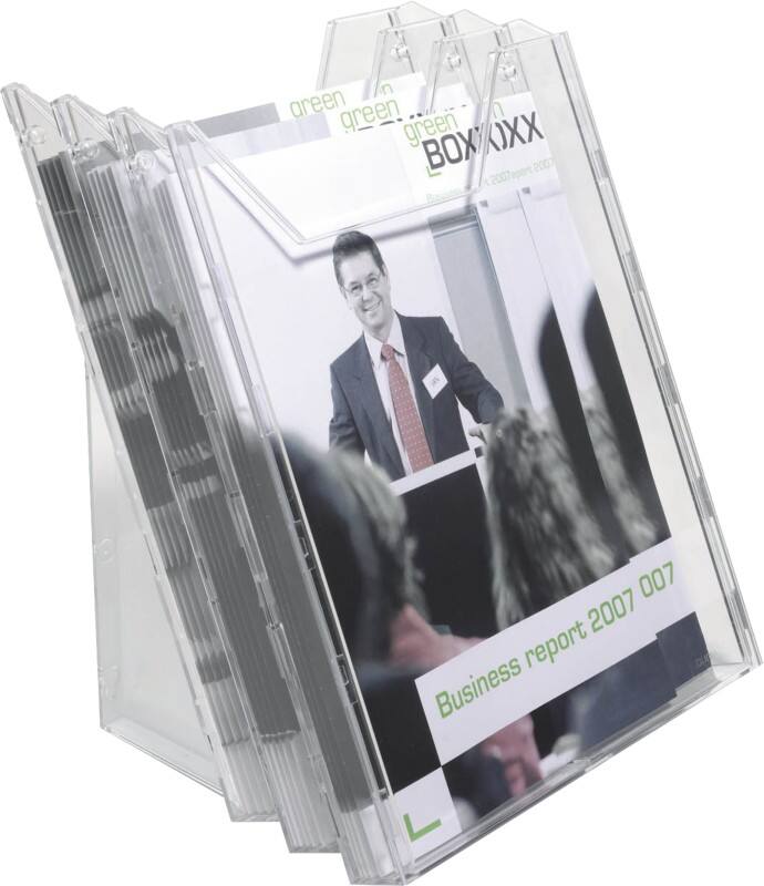 Présentoir Combiboxx A4 DURABLE Montage mural Transparent UNKNOWN 25,5 x 9 x 32,5 cm 8580-19 3 Unités