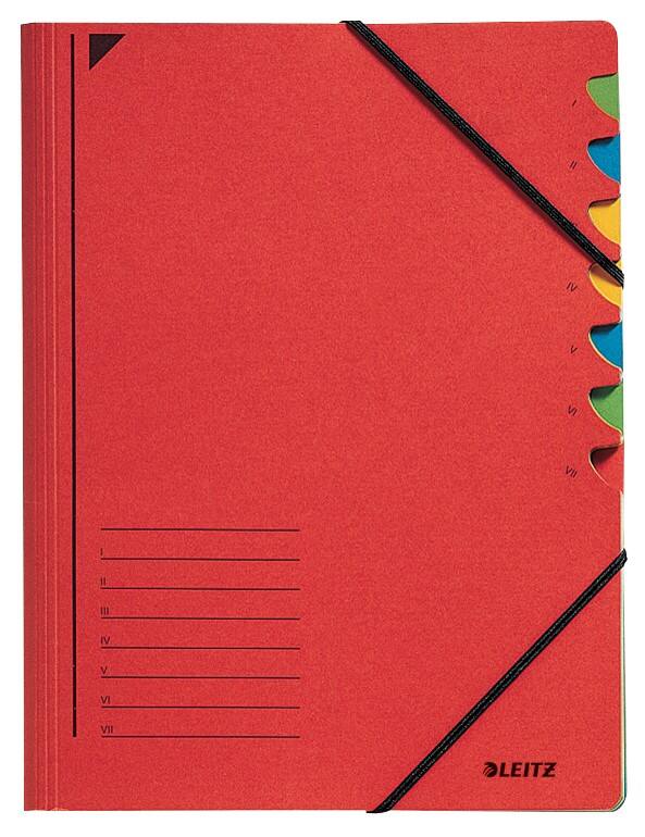 Trieur à élastiques Leitz 3907 carton A4 Rouge