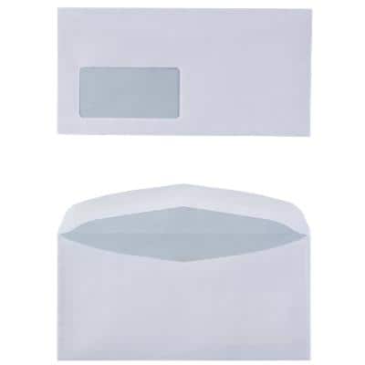 Enveloppes Niceday DL+ 80 g/m² Blanc Avec Fenêtre Gommée 1000 Unités