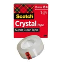 Ruban Adhésif Scotch Crystal Clear 19 mm x 33 m Transparent