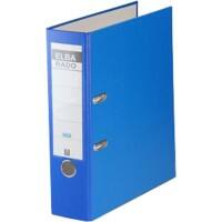 Classeur à levier ELBA Large Rado Brilliant A4 80 mm Bleu 2 Anneaux 100022612 Plastique