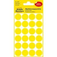 Pastilles autocollantes AVERY Zweckform 3007 Jaune Rond Ø 18 mm 4 Feuilles de 24 Étiquettes