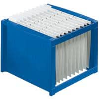 Boîte à dossiers suspendus helit The rack A4 Bleu 36 x 38 x 26 cm