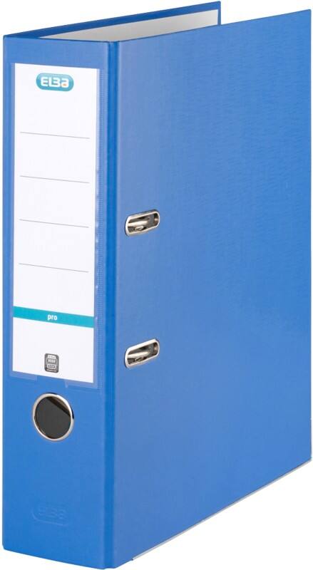 Classeur à levier ELBA Large Smart Pro A4 80 mm Bleu 2 Anneaux 100202148 Plastique