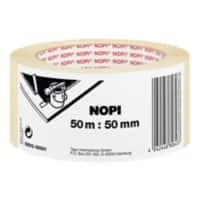 Ruban de papier crêpe Nopi NOPI Chamois 50 mm (L) x 50 m (L) Papier