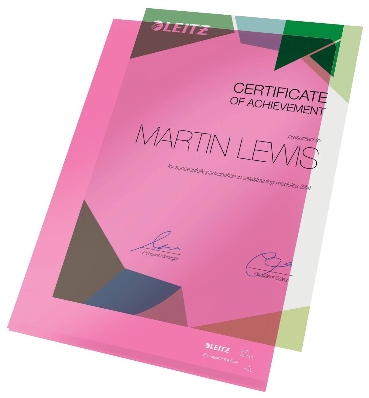 Pochettes coin Leitz A4 150 microns 100 unités Rouge