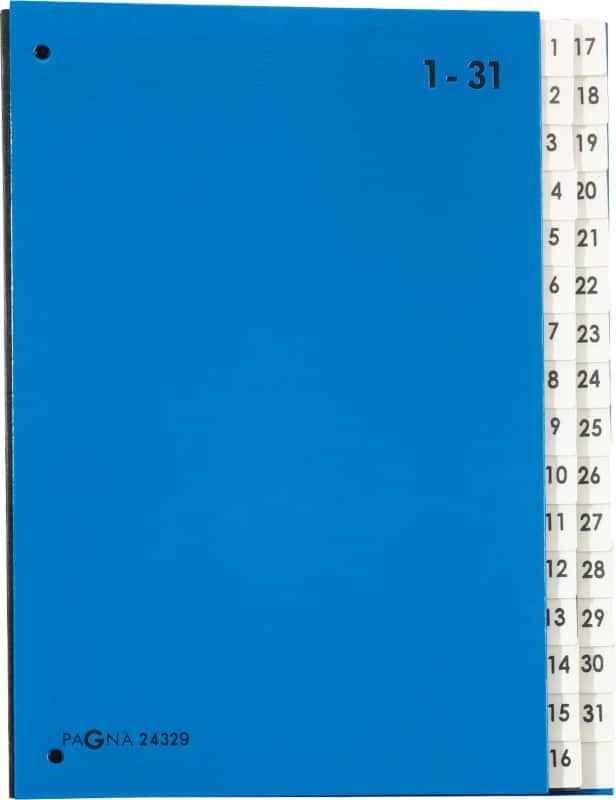Trieur numérique extensible PAGNA Bleu A4 1 à 31
