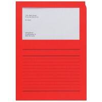 Elco Ordo Classico Farde à bord décalé A4 Rouge Papier 120 g/m² 100 Unités