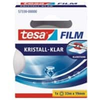 Ruban adhésif tesa tesafilm Kristall-Klar 57330 Transparent 19 mm (l) x 33 m (L) PP (Polypropylène)