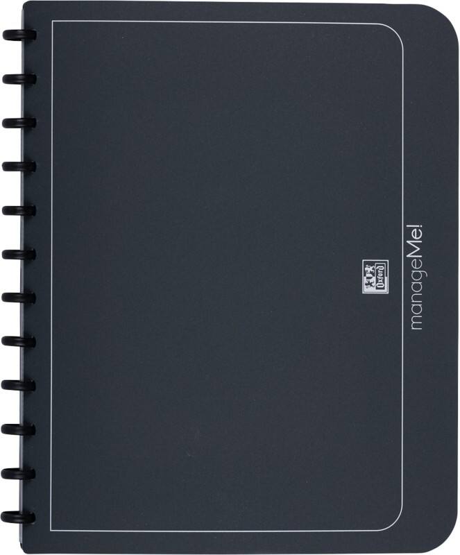 Classeur à anneaux OXFORD Vario-Zipp 25 Pochettes A4 Anthracite