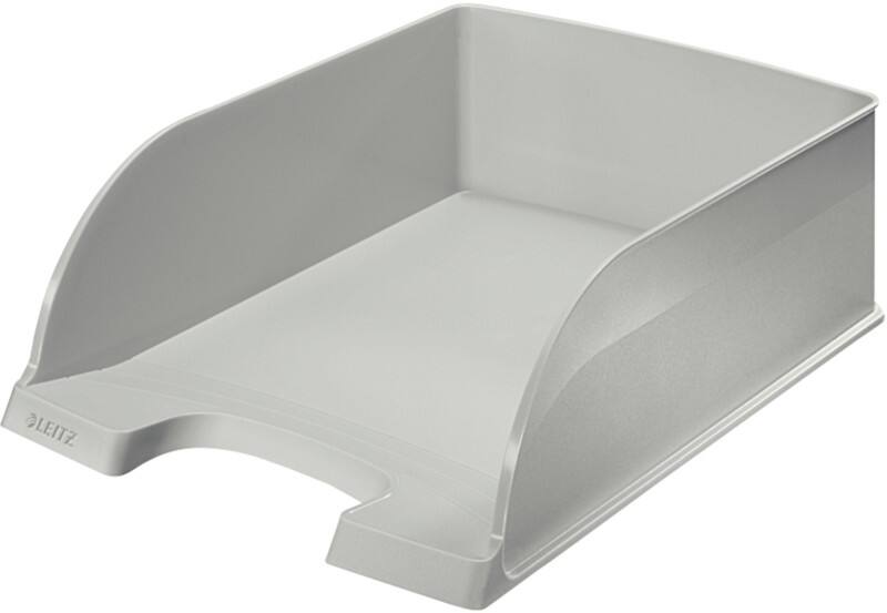 Corbeille à courrier Leitz Plus 5233 Jumbo A4 Gris 25,5 x 35,7 x 10,3 cm