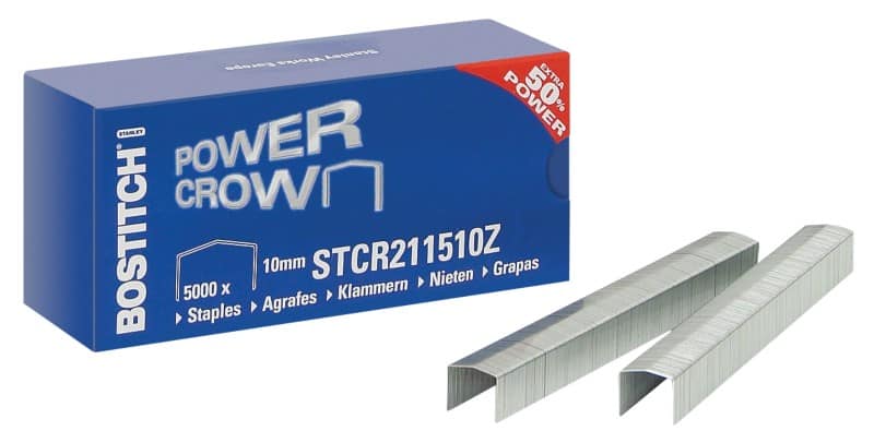 Agrafes Bostitch Power Crown Nr. 10 STCR211510Z Métal Argenté 5000 Agrafes