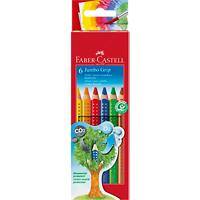 Crayons de couleurs Faber-Castell Jumbo-Grip Assortiment 6 Unités