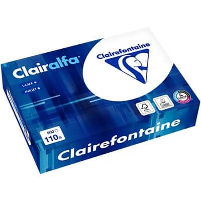 Papier imprimante Clairefontaine Clairalfa A4 Blanc 110 g/m² Lisse 500 feuilles