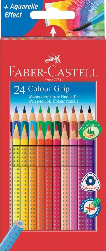 Crayons de couleur Faber-Castell Colour Grip 24 Unités