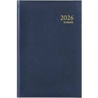 Agenda Brepols Saturnus Luxe Lima 2026 Spécial 1 Jour par page Allemand, Anglais, Français, Néerlandais Bleu 0,216,1256,06,6,0