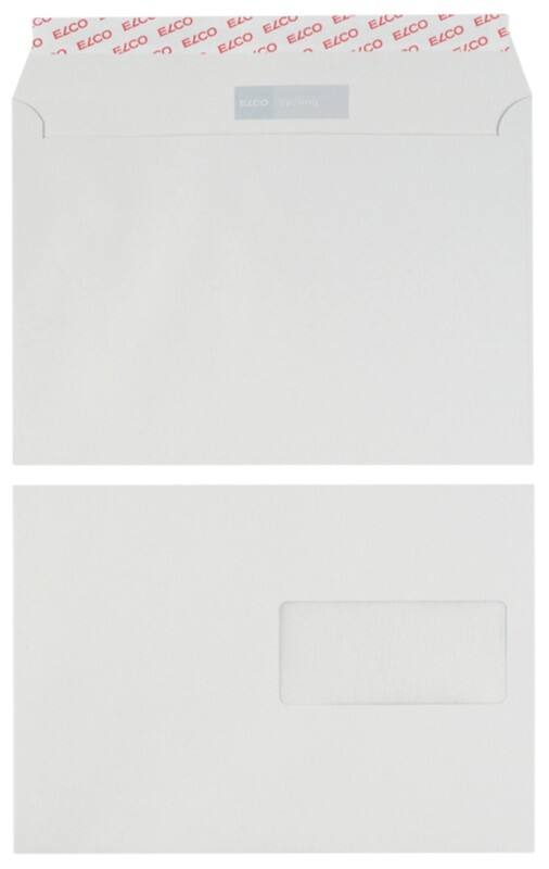 Enveloppes Elco Sycling Avec fenêtre C5 229 (l) x 162 (h) mm Bande adhésive Gris 100 g/m² 500 Unités