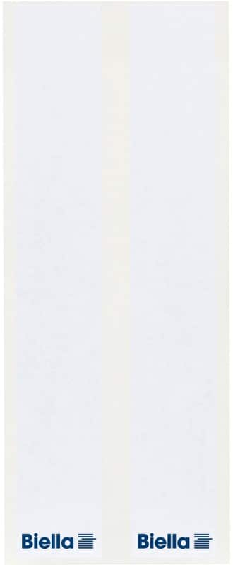 Étiquettes pour dos de classeur Biella Blanc 2,4 x 14,3 cm 5 feuilles de 2 étiquettes