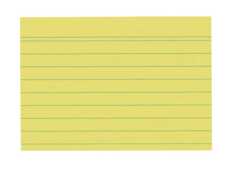 Fiches index alphabétique herlitz 1150713 Jaune 10,5 x 7,4 cm 100 Unités