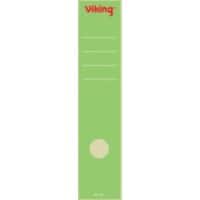 Étiquettes pour dos de classeur Viking 75 mm Vert Longues 10 Unités