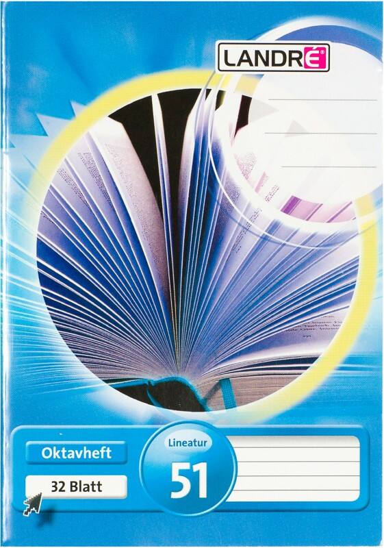 Cahier d’exercices LANDRÉ Bleu Ligné A6 10,5 x 14,8 cm 70 g/m² 32 Feuilles