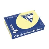 Papier couleur Clairefontaine Trophée A4 Jaune canari 80 g/m² Mat 500 Feuilles