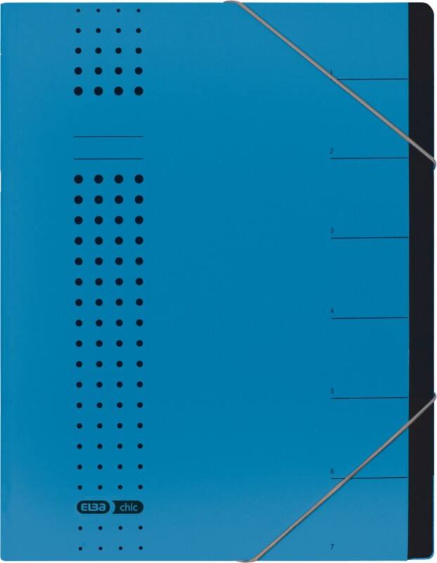 Dossier de classement ELBA Chic A4 Bleu Carton 25 x 1,2 x 31,5 cm