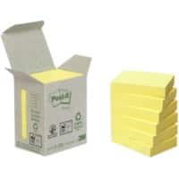 Notes adhésives Post-it 51 x 38 mm Recyclé Jaune 6 Unités de 100 Feuilles