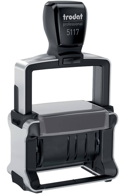 Tampon dateur multiformules Trodat Metal Line 5117 Texte en français Noir