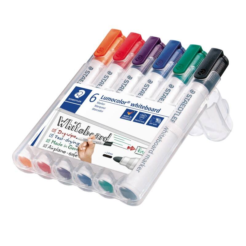 Marqueur pour tableau blanc STAEDTLER Non permanent Assortiment Moyen Ogive 2 - 2 mm 6 Unités