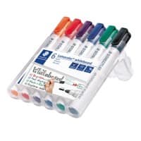 Marqueur pour tableau blanc STAEDTLER Non Assortiment Moyenne Ogive 2 mm 6 Unités