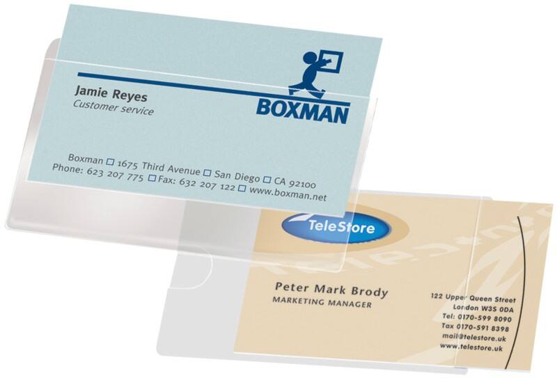 Pochettes pour cartes de visite Djois 10114 Transparent Polypropylène 9,5 x 4,5 x 6 cm 100 Unités