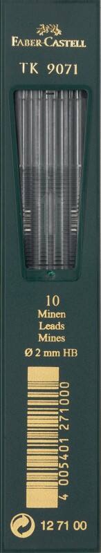 Mines pour porte-mines Faber-Castell 2,0 mm HB Noir TK 9071 10 Unités