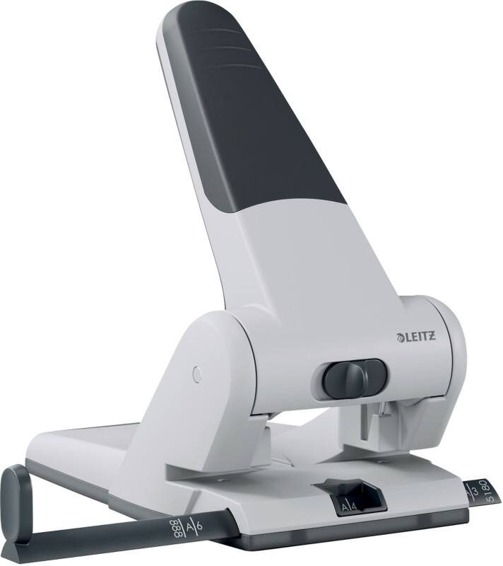 Perforateur Leitz Heavy Duty 5180 Powersave 2 perforations métal 65 feuilles blanc