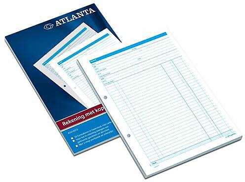 Bloc de comptes Djois Atlanta A5414-013 Bleu A4 21 x 29,7 cm