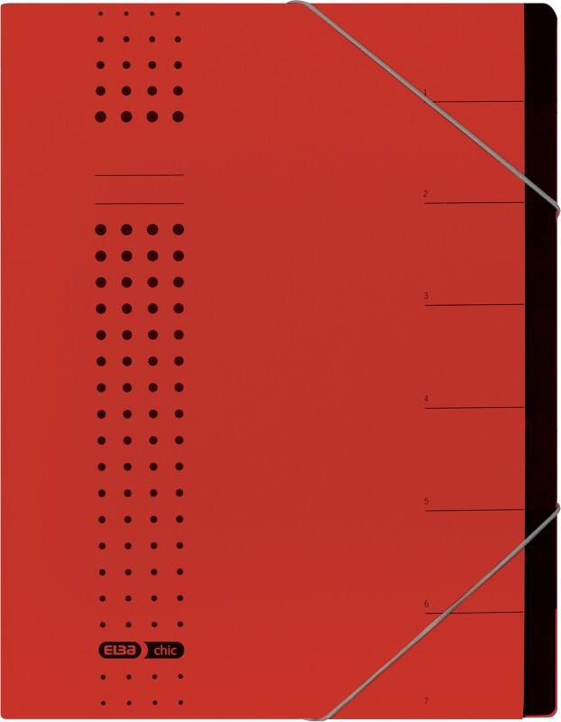 Dossier de classement ELBA Chic A4 Rouge Carton 25 x 1,2 x 31,5 cm