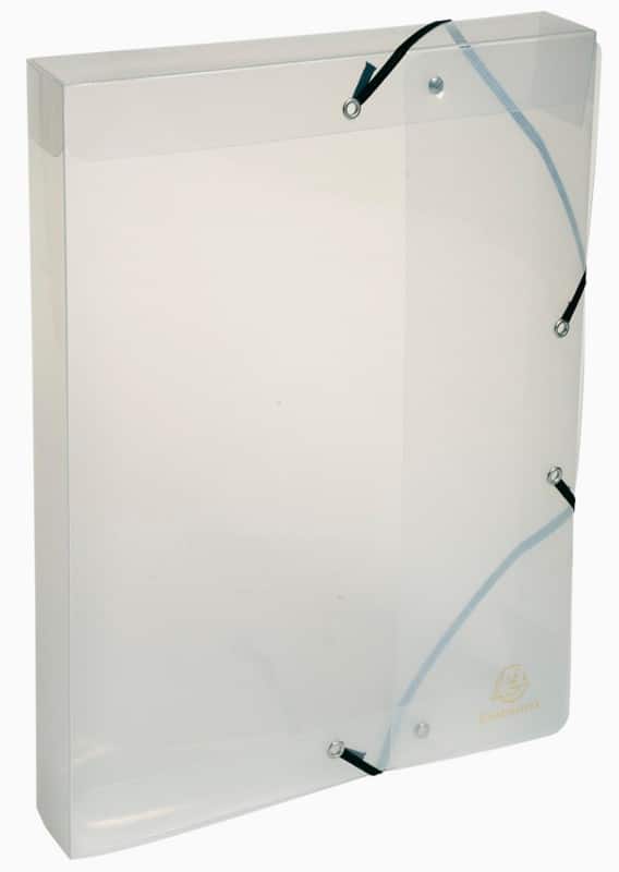 Boites de classement à élastiques Exacompta Crystal A4 Transparent Polypropylène 25 x 4 x 33 cm