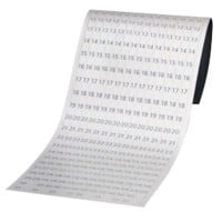 Bandes de date magnétiques Franken JK1203 Blanc 19.1 x 69.5 cm