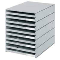 Module de classement Styro Styro Gris 10 tiroirs 24,6 x 33,5 x 32,3 cm